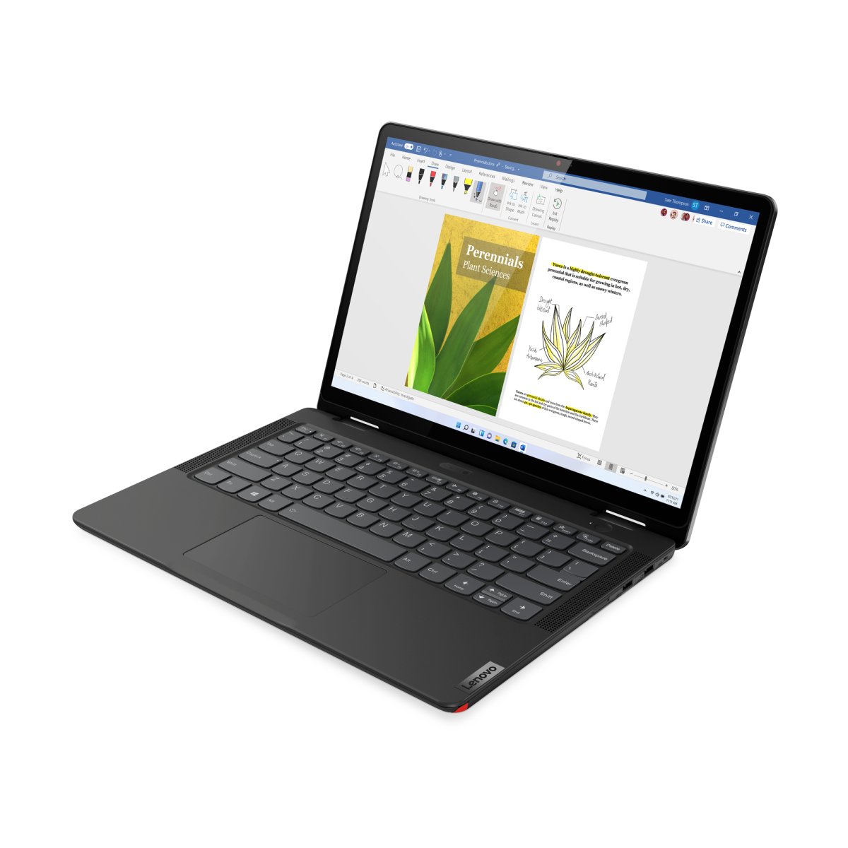 Lenovo Yoga 13w AMD Ryzen™ 5 5625U Hybrid (2-in-1) 33.8 cm (13.3") Touchscreen WUXGA 8 GB DDR4-SDRAM 256 GB SSD Wi-Fi 6 (802.11ax) Windows 11 Pro UK International Black - Image 3