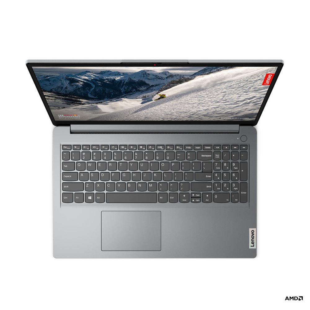 Lenovo IdeaPad 1 15AMN7 AMD Ryzen™ 3 7320U Laptop 39.6 cm (15.6") HD 8 GB LPDDR5-SDRAM 256 GB SSD Wi-Fi 6 (802.11ax) Windows 11 Home in S mode UK English Grey