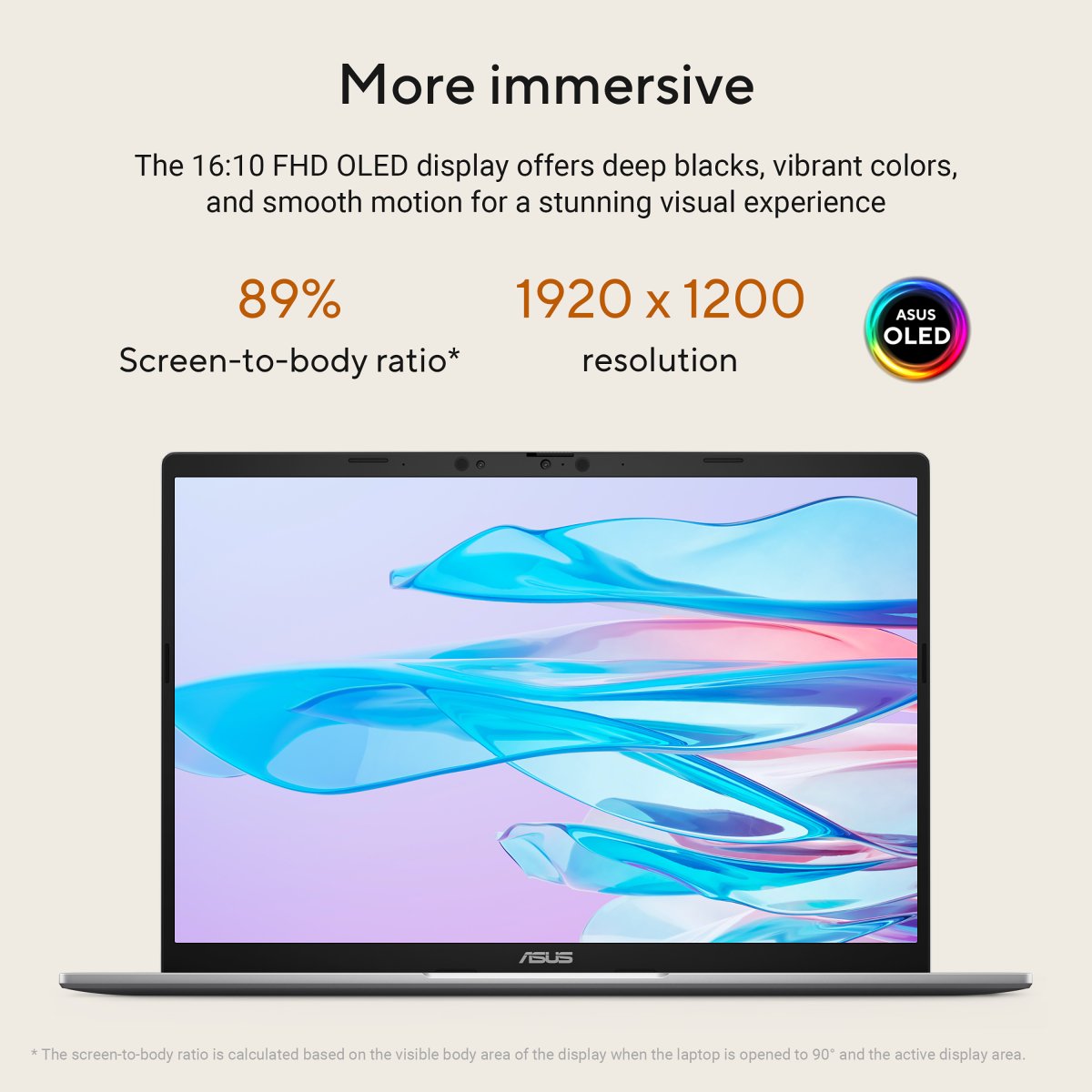ASUS Vivobook S16 M3607KA-SH008W Copilot+ PC AMD Ryzen™ AI 7 350 Laptop 40.6 cm (16") WUXGA 32 GB DDR5-SDRAM 1 TB SSD Wi-Fi 6 (802.11ax) Windows 11 Home Grey - Image 6