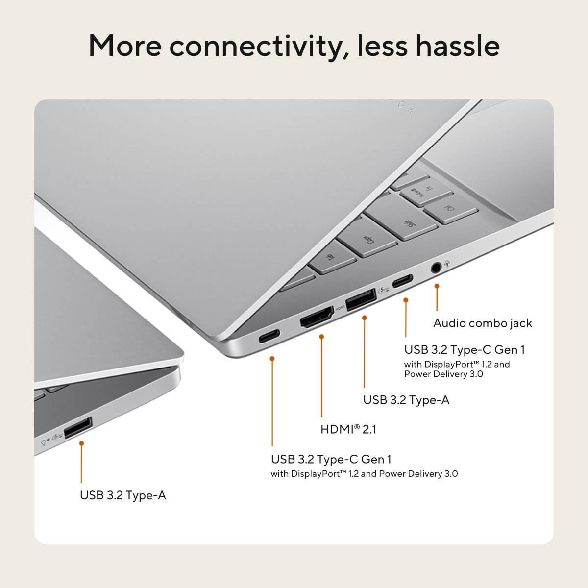 ASUS Vivobook S16 M3607KA-SH008W Copilot+ PC AMD Ryzen™ AI 7 350 Laptop 40.6 cm (16") WUXGA 32 GB DDR5-SDRAM 1 TB SSD Wi-Fi 6 (802.11ax) Windows 11 Home Grey - Image 7