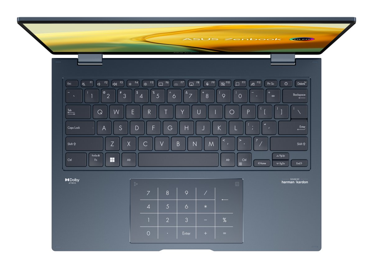 ASUS Zenbook 14 Flip OLED UP3404VA-KN057W Intel® Core™ i7 i7-1360P Hybrid (2-in-1) 35.6 cm (14") Touchscreen 2.8K 16 GB LPDDR5-SDRAM 1 TB SSD Wi-Fi 6E (802.11ax) Windows 11 Home Blue - Image 7