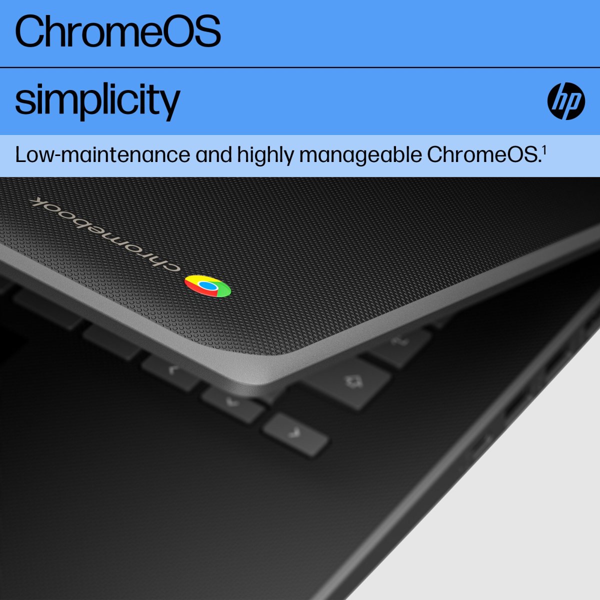 HP Fortis G1i 14 Chromebook 14-inch HD Intel N150 8GB 64GB eMMC ChromeOS Black - Image 2
