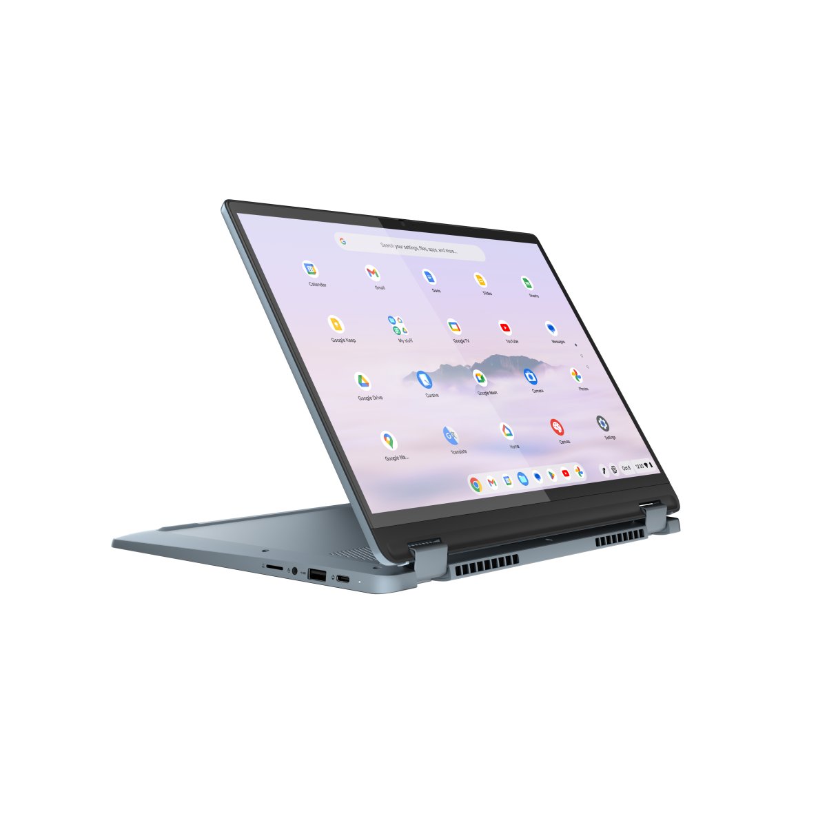 Lenovo IdeaPad Flex 5 Chrome 14IAU7 (Plus) Intel® Core™ i3 i3-1315U Chromebook 35.6 cm (14") Touchscreen WUXGA 8 GB LPDDR4x-SDRAM 256 GB SSD Wi-Fi 6E (802.11ax) ChromeOS UK English Blue - Image 6