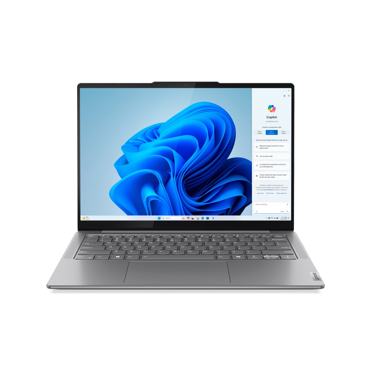 Lenovo Yoga Slim 7 14IMH9 Intel Core Ultra 5 125H Laptop 35.6 cm (14") WUXGA 16 GB LPDDR5x-SDRAM 1 TB SSD Wi-Fi 6E (802.11ax) Windows 11 Home English Grey