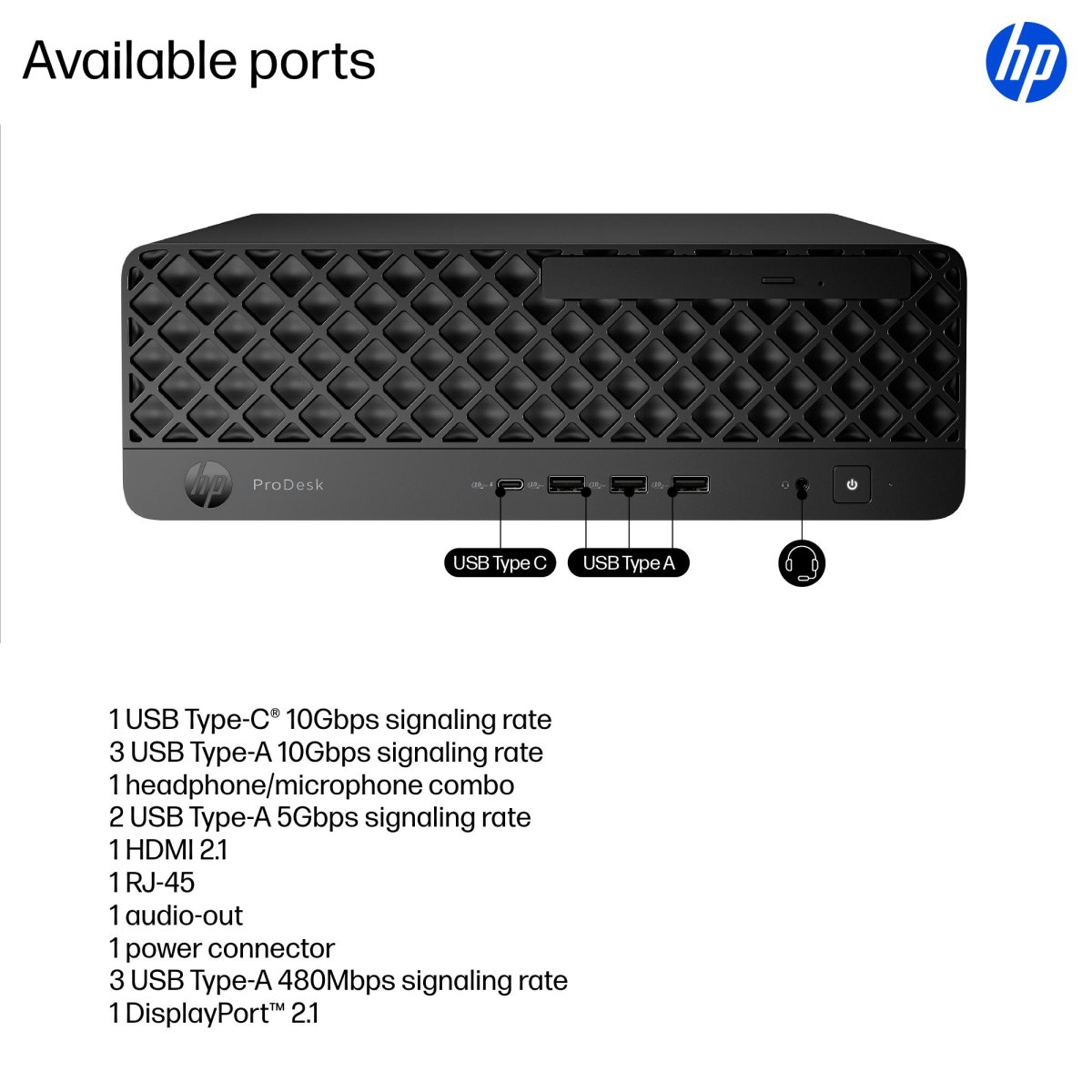 HP ProDesk 4 SFF G1i AI Wolf Pro Security Edition Intel Core Ultra 5 235 16 GB DDR5-SDRAM 512 GB SSD Windows 11 Pro PC AI PC Black - Image 4