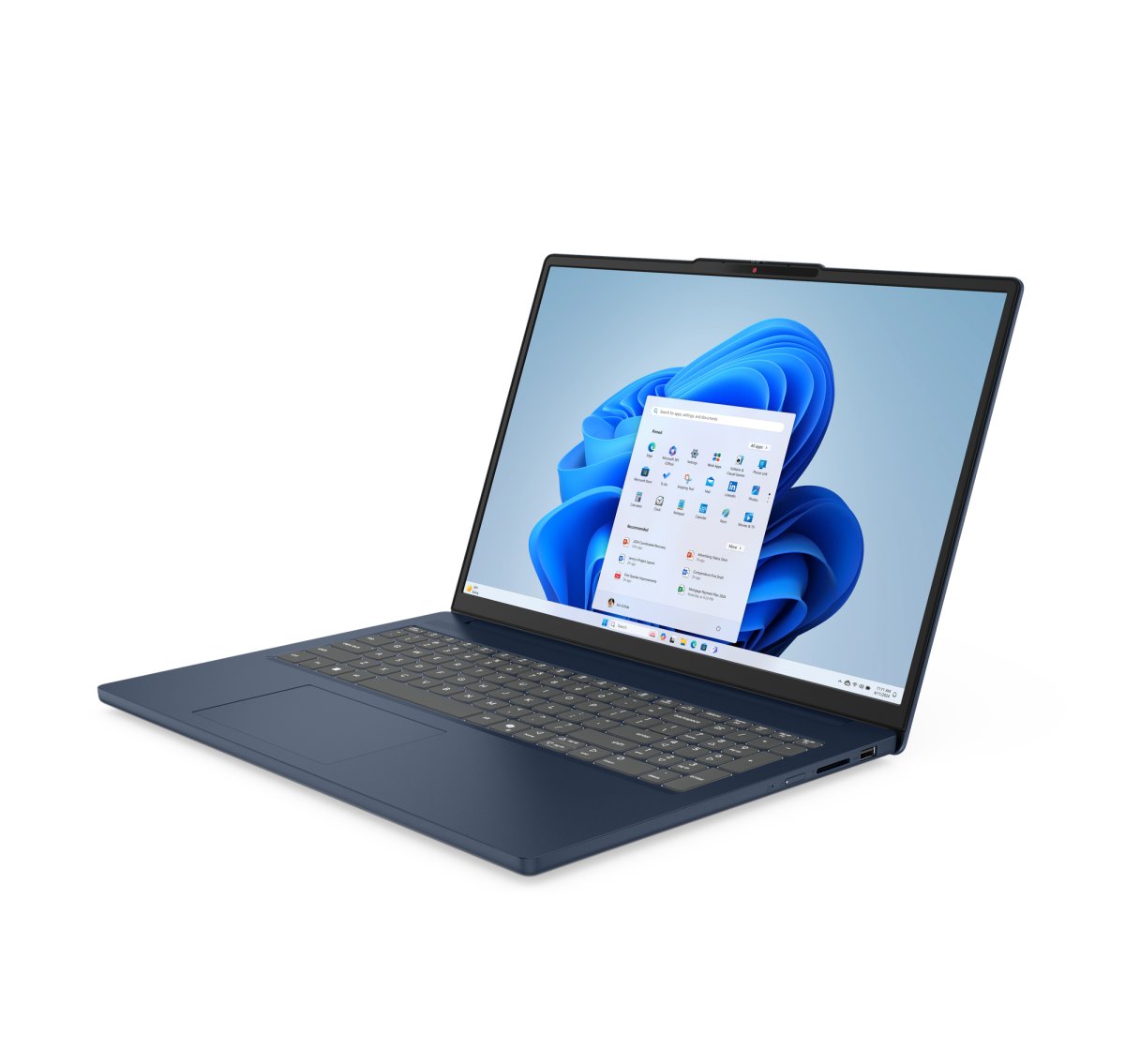Lenovo IdeaPad Slim 3 16ARP10 AMD Ryzen™ 5 Laptop 40.6 cm (16") WUXGA 16 GB DDR5-SDRAM 512 GB SSD Wi-Fi 7 (802.11be) Windows 11 Home in S mode English Blue - Image 2