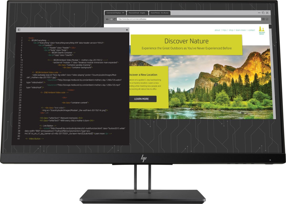 HP Z24nf G2 computer monitor 60.5 cm (23.8") 1920 x 1080 pixels Full HD LED Black