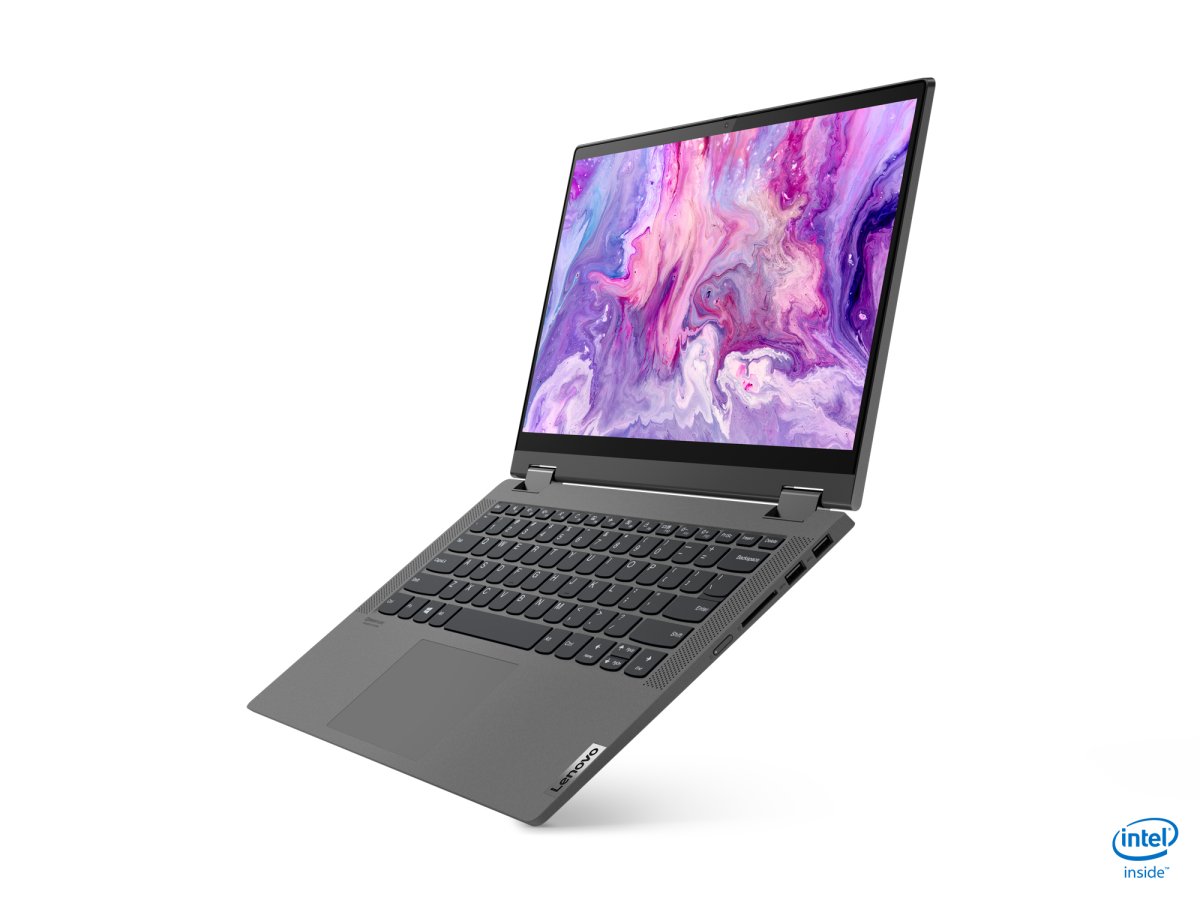 Lenovo IdeaPad Flex 5 15IIL05 Intel® Core™ i3 i3-1005G1 Hybrid (2-in-1) 39.6 cm (15.6") Touchscreen Full HD 4 GB DDR4-SDRAM 128 GB SSD Wi-Fi 6 (802.11ax) Windows 10 Home in S mode Graphite, Grey