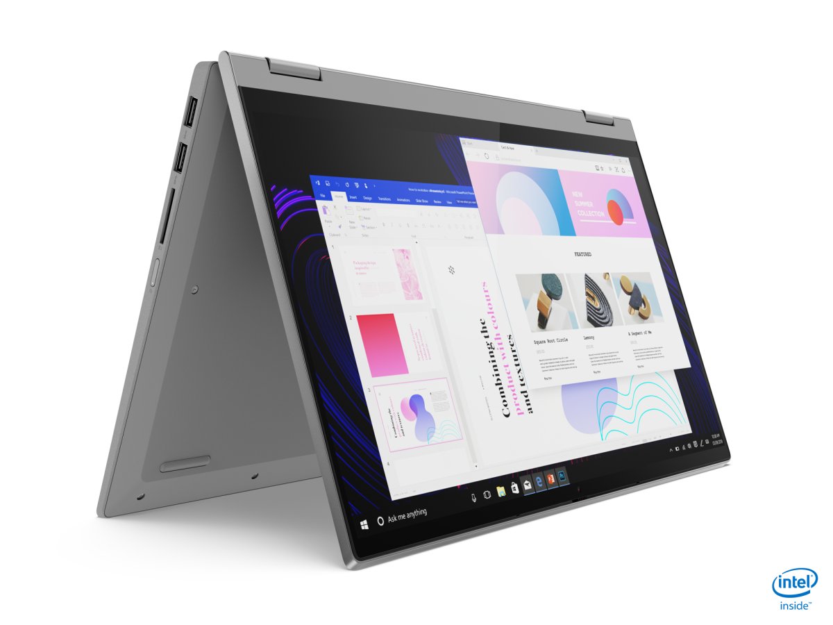 Lenovo IdeaPad Flex 5 14IIL05 Intel® Core™ i5 i5-1035G1 Hybrid (2-in-1) 35.6 cm (14") Touchscreen Full HD 8 GB DDR4-SDRAM 256 GB SSD Wi-Fi 6 (802.11ax) Windows 10 Home in S mode Grey, Platinum - Image 11