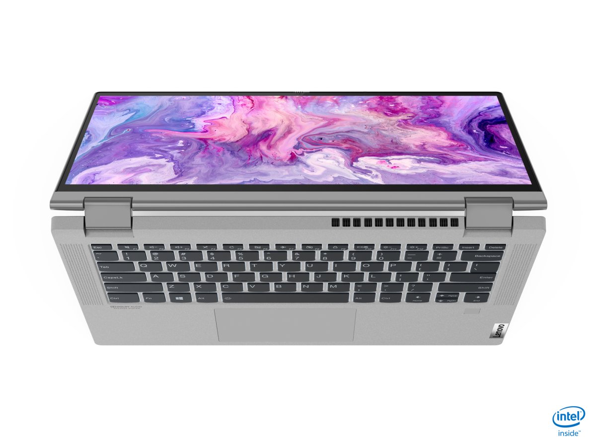 Lenovo IdeaPad Flex 5 14IIL05 Intel® Core™ i5 i5-1035G1 Hybrid (2-in-1) 35.6 cm (14") Touchscreen Full HD 8 GB DDR4-SDRAM 256 GB SSD Wi-Fi 6 (802.11ax) Windows 10 Home in S mode Grey, Platinum - Image 5