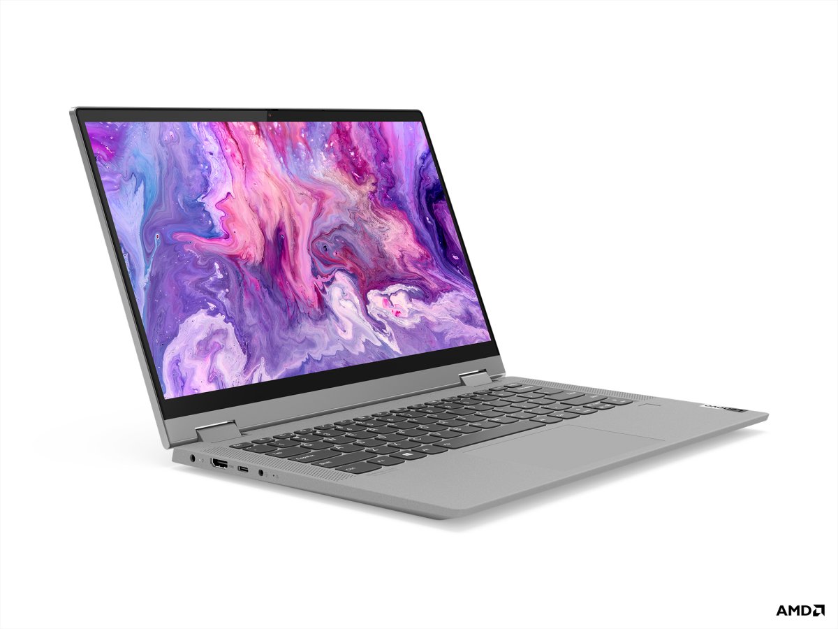 Lenovo IdeaPad Flex 5 14ALC05 AMD Ryzen™ 7 5700U Hybrid (2-in-1) 35.6 cm (14") Touchscreen Full HD 8 GB DDR4-SDRAM 512 GB SSD Wi-Fi 6 (802.11ax) Windows 10 Home in S mode UK English Grey, Platinum - Image 10