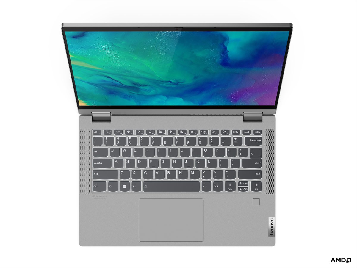 Lenovo IdeaPad Flex 5 14ALC05 AMD Ryzen™ 7 5700U Hybrid (2-in-1) 35.6 cm (14") Touchscreen Full HD 8 GB DDR4-SDRAM 512 GB SSD Wi-Fi 6 (802.11ax) Windows 10 Home in S mode UK English Grey, Platinum - Image 7