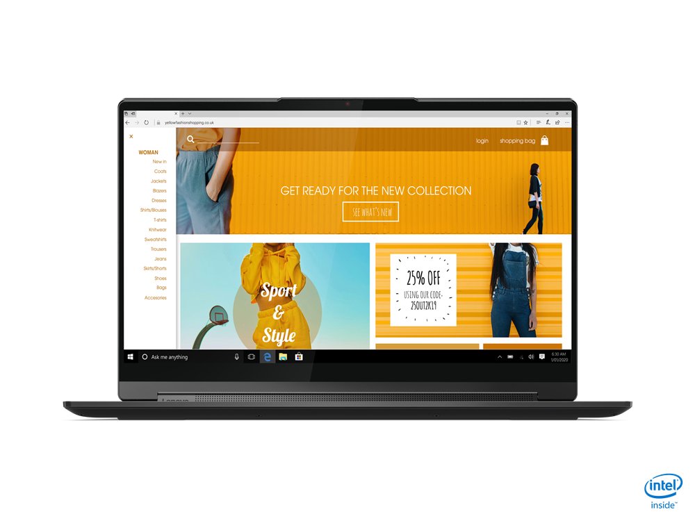 Lenovo Yoga 9 14ITL5 Intel® Core™ i7 i7-1185G7 Hybrid (2-in-1) 35.6 cm (14") Touchscreen 4K Ultra HD 16 GB LPDDR4x-SDRAM 512 GB SSD Wi-Fi 6 (802.11ax) Windows 10 Home Black