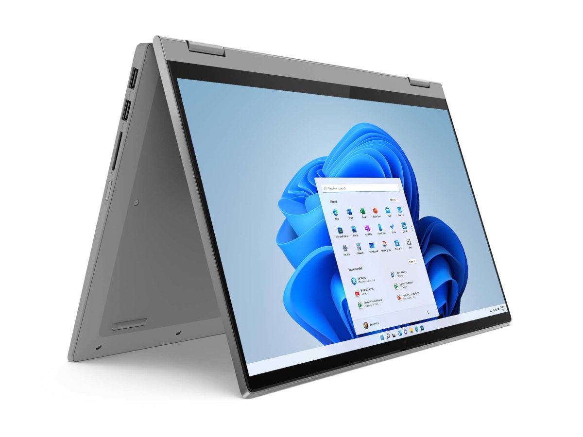 Lenovo IdeaPad Flex 5 14ALC05 AMD Ryzen™ 7 5700U Hybrid (2-in-1) 35.6 cm (14") Touchscreen Full HD 8 GB DDR4-SDRAM 512 GB SSD Wi-Fi 6 (802.11ax) Windows 10 Home in S mode UK English Grey, Platinum - Image 15