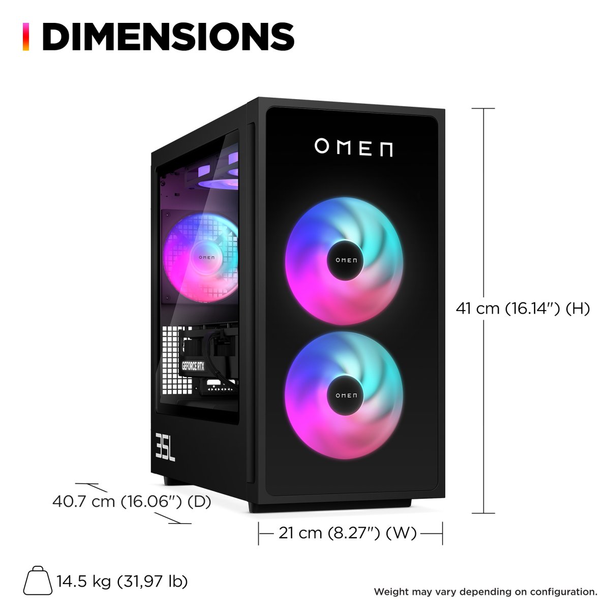 HP OMEN 35L GT16-0034na Intel Core Ultra 7 265K 32 GB DDR5-SDRAM 2 TB HDD+SSD NVIDIA GeForce RTX 5080 Windows 11 Home Tower PC AI PC Black - Image 6