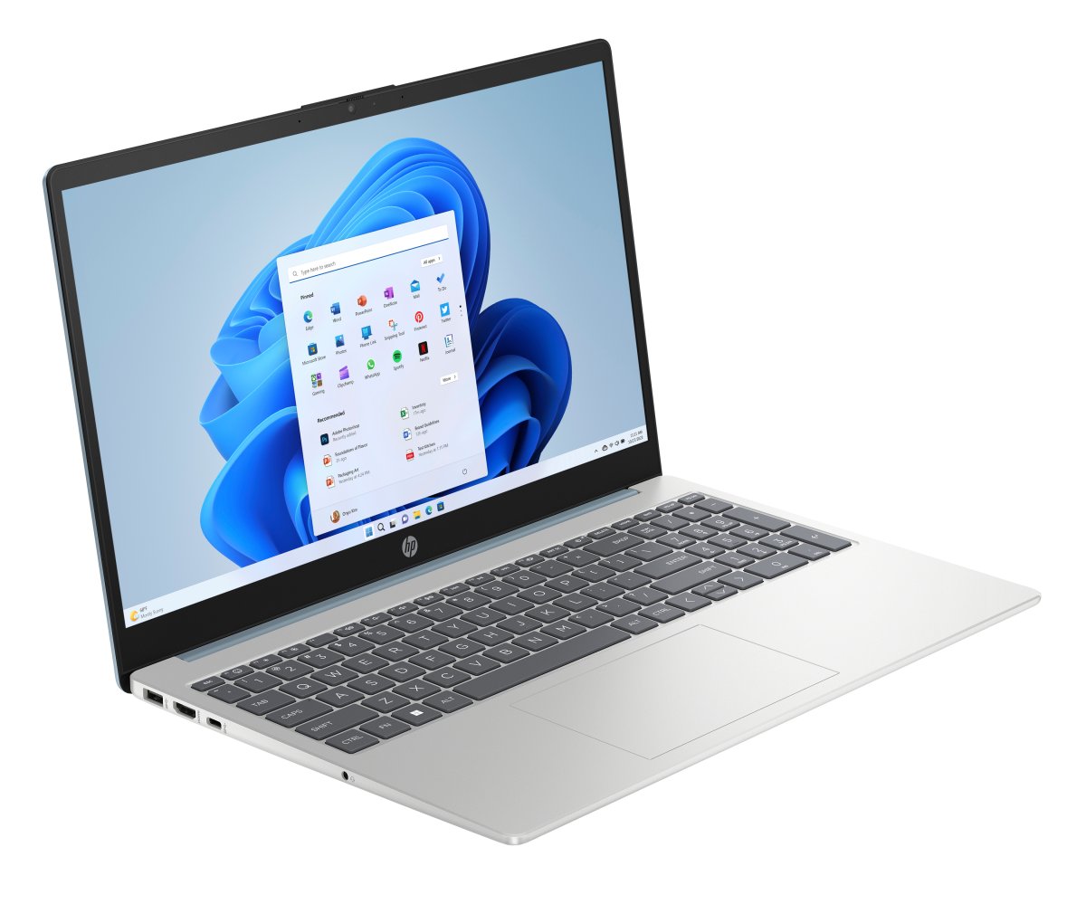 HP 15-fc0049na AMD Ryzen™ 5 7520U Laptop 39.6 cm (15.6") Full HD 16 GB LPDDR5-SDRAM 512 GB SSD Wi-Fi 6 (802.11ax) Windows 11 Home Silver - Image 2