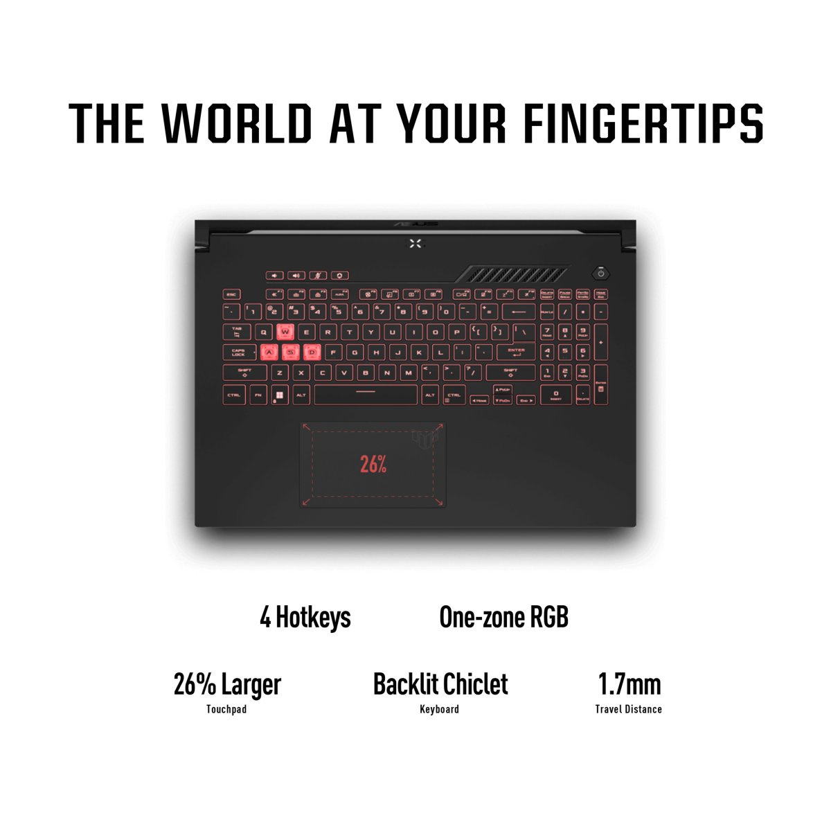 ASUS TUF Gaming A17 FA707XI-HX021W AMD Ryzen™ 9 7940HS Laptop 43.9 cm (17.3") Full HD 16 GB DDR5-SDRAM 512 GB SSD NVIDIA GeForce RTX 4070 Wi-Fi 6 (802.11ax) Windows 11 Home Black, Grey - Image 8