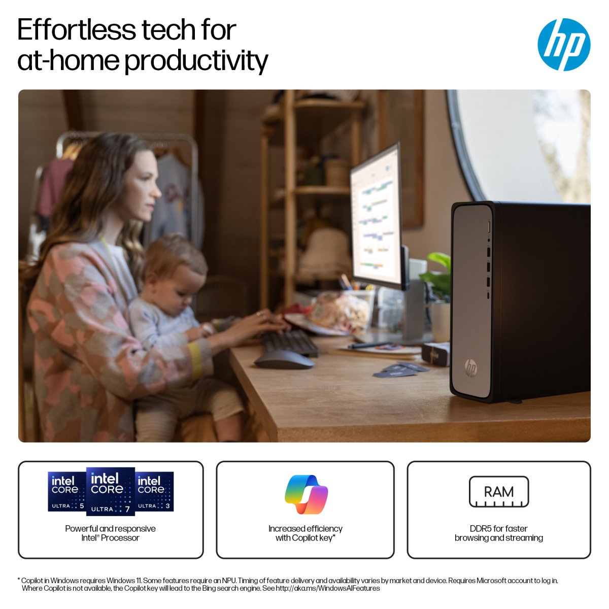 HP OmniDesk Slim S03-0009na Intel® Core™ i5 i5-14400 8 GB DDR5-SDRAM 512 GB SSD Windows 11 Home Tower PC Silver - Image 9