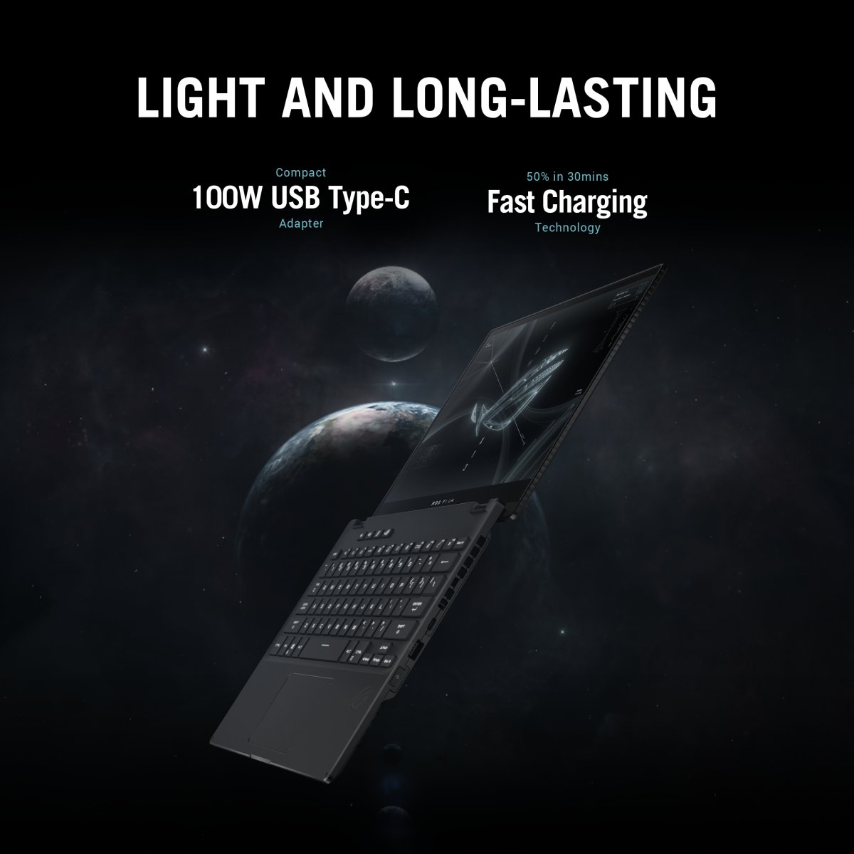ASUS ROG Flow X13 GV301QE-K5121R AMD Ryzen™ 9 5980HS Hybrid (2-in-1) 34 cm (13.4") Touchscreen WQUXGA 16 GB LPDDR4x-SDRAM 1 TB SSD NVIDIA GeForce RTX 3050 Ti Wi-Fi 6 (802.11ax) Windows 10 Pro Black - Image 22