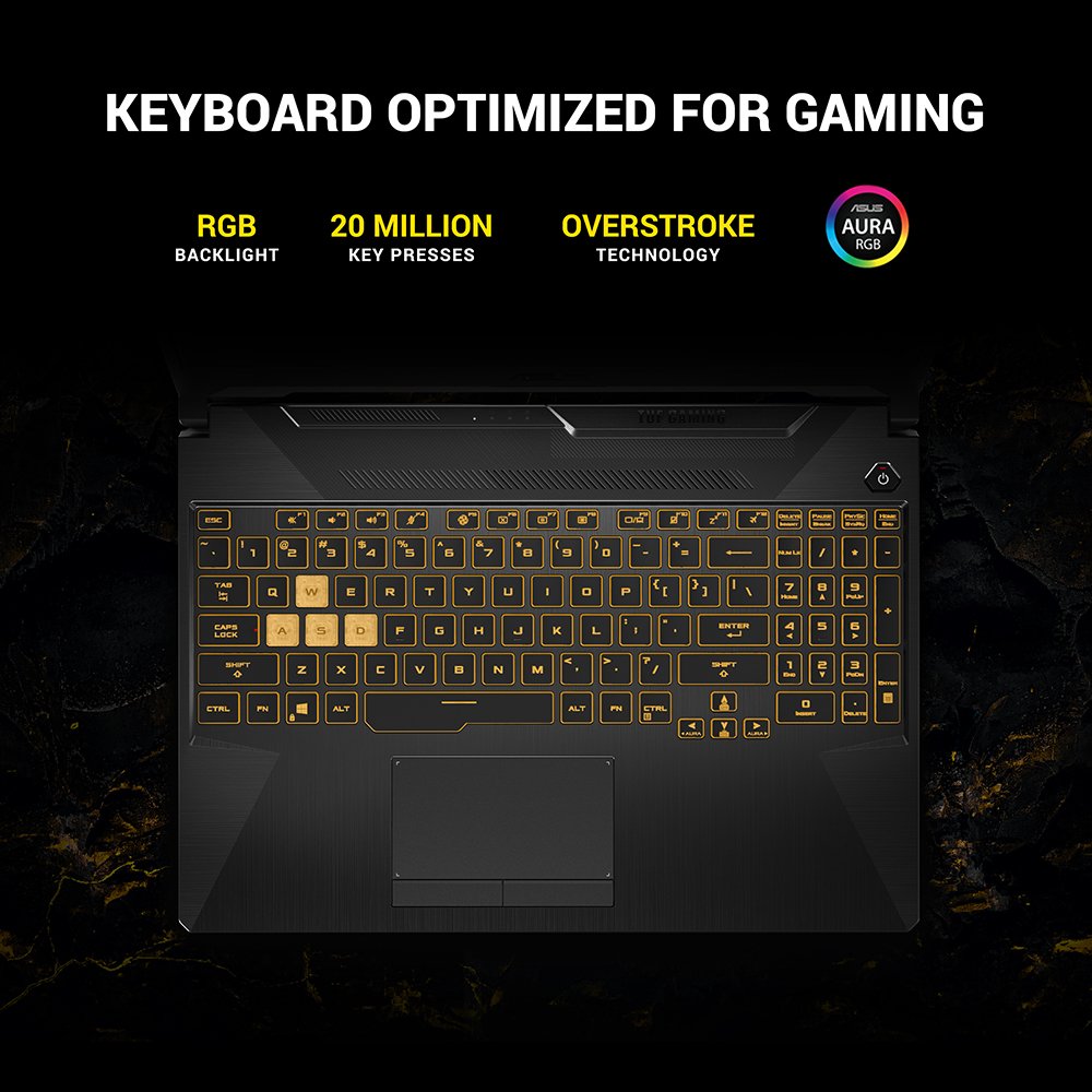 ASUS TUF Gaming F15 FX506LH-HN082W Intel® Core™ i5 i5-10300H Laptop 39.6 cm (15.6") Full HD 8 GB DDR4-SDRAM 512 GB SSD NVIDIA® GeForce® GTX 1650 Wi-Fi 6 (802.11ax) Windows 11 Home Black - Image 17