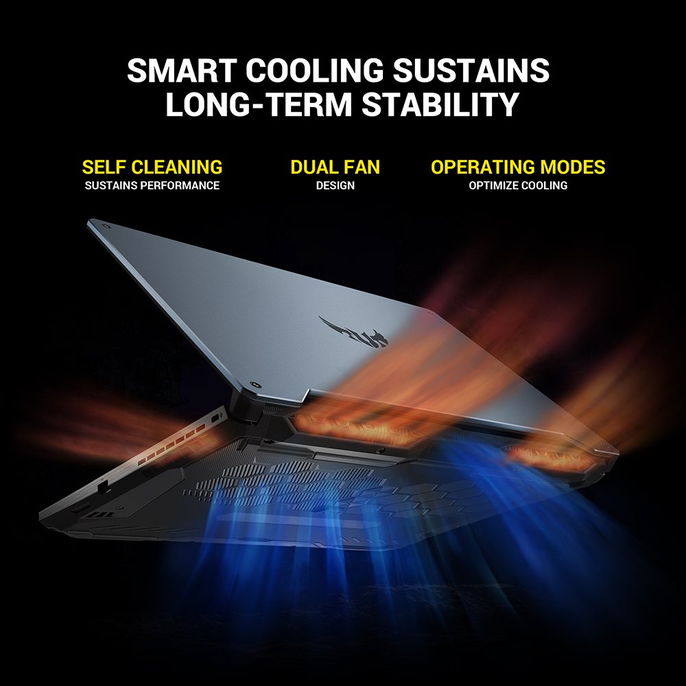 ASUS TUF Gaming F15 FX506LH-HN082W Intel® Core™ i5 i5-10300H Laptop 39.6 cm (15.6") Full HD 8 GB DDR4-SDRAM 512 GB SSD NVIDIA® GeForce® GTX 1650 Wi-Fi 6 (802.11ax) Windows 11 Home Black - Image 13