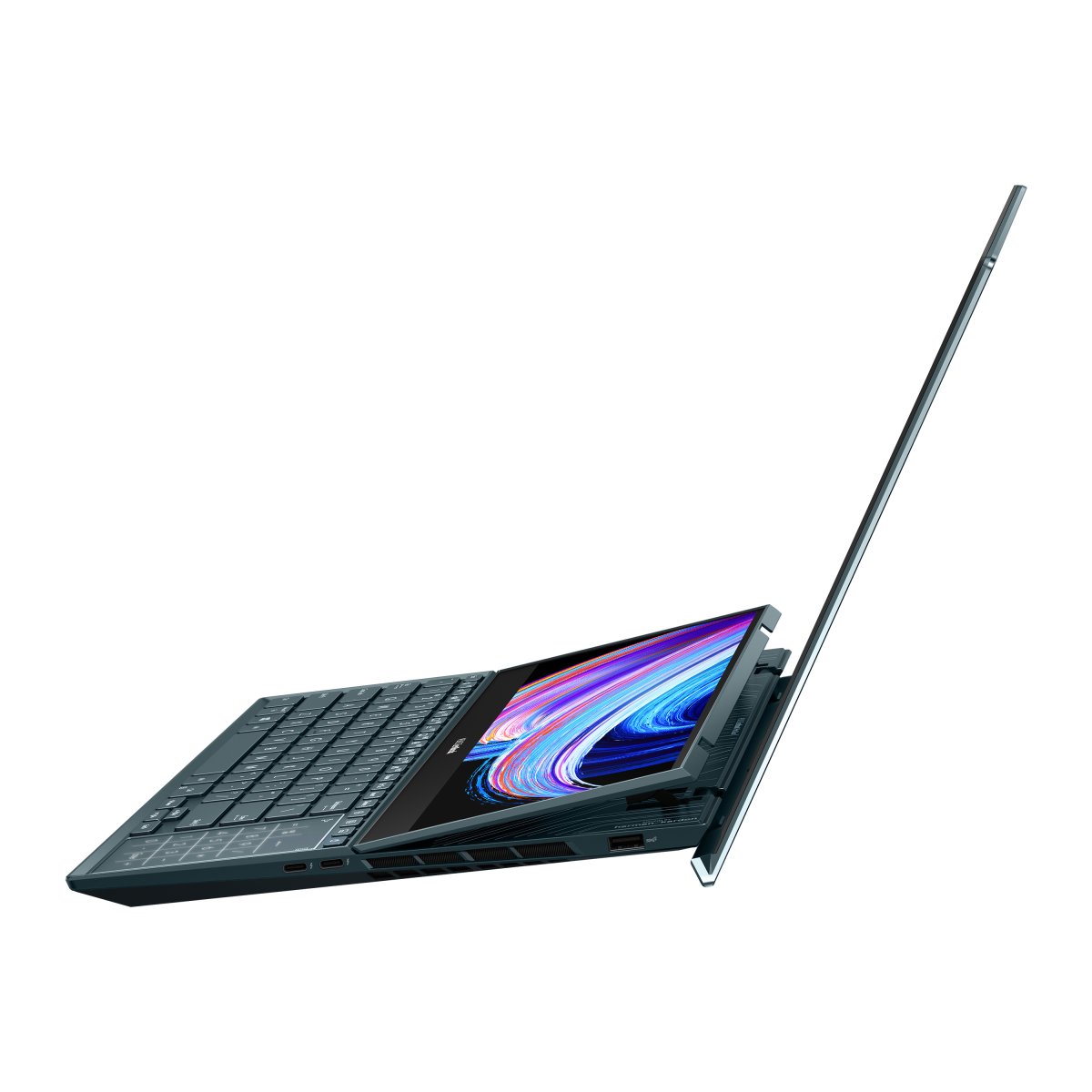 ASUS Zenbook Pro Duo 15 OLED UX582HS-H2010W Intel® Core™ i9 i9-11900H Laptop 39.6 cm (15.6") Touchscreen 4K Ultra HD 32 GB DDR4-SDRAM 1 TB SSD NVIDIA GeForce RTX 3080 Wi-Fi 6 (802.11ax) Windows 11 Home Blue - Image 3