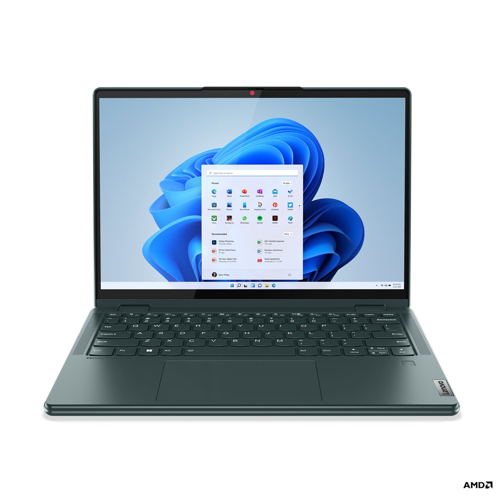 Lenovo Yoga 6 13ALC7 AMD Ryzen™ 7 5700U Hybrid (2-in-1) 33.8 cm (13.3") Touchscreen WUXGA 8 GB LPDDR4x-SDRAM 512 GB SSD Wi-Fi 6 (802.11ax) Windows 11 Home UK English Teal - Image 14
