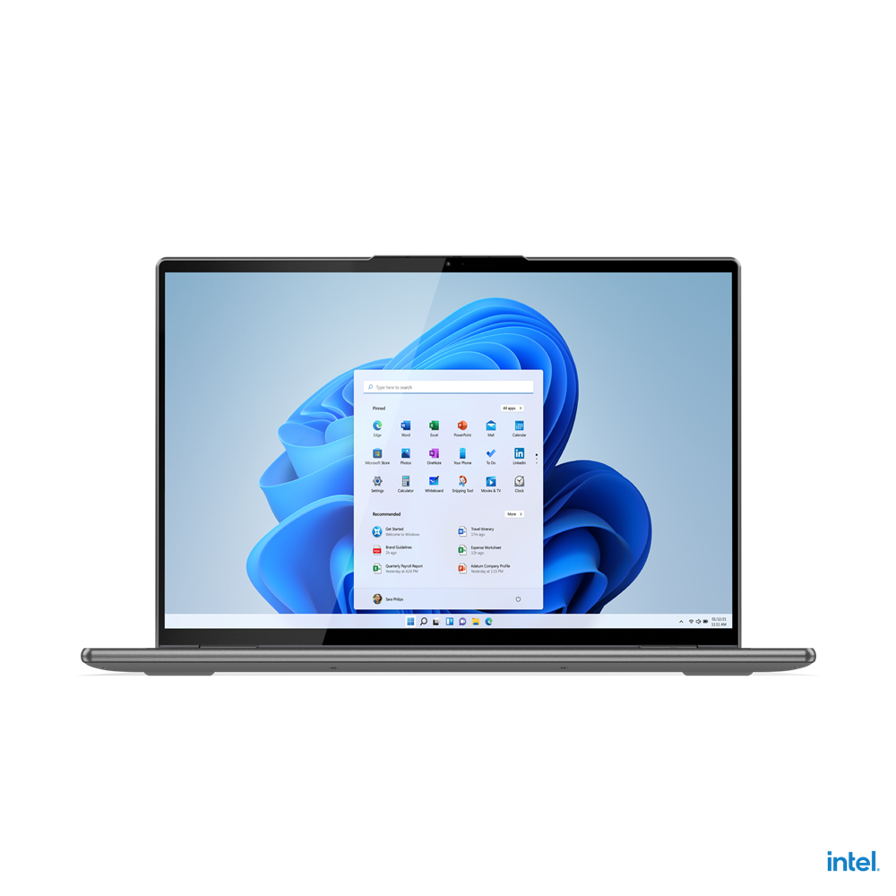 Lenovo Yoga 7 16IAP7 Intel® Core™ i5 i5-1240P Hybrid (2-in-1) 40.6 cm (16") Touchscreen WQXGA 8 GB LPDDR5-SDRAM 256 GB SSD Wi-Fi 6E (802.11ax) Windows 11 Home UK English Grey