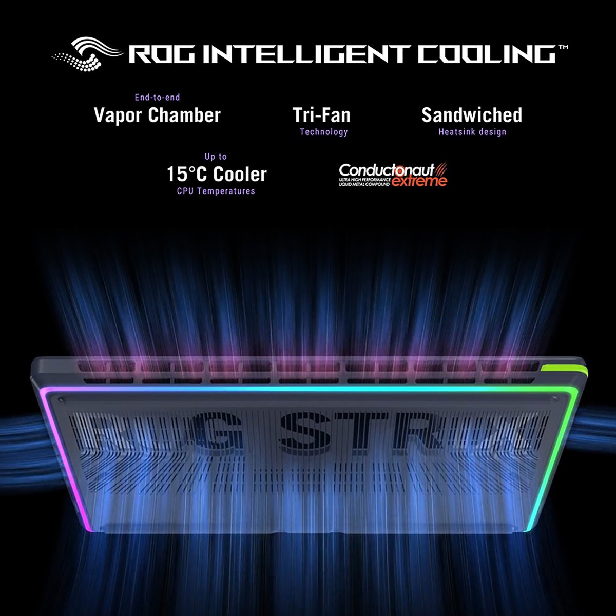 ASUS ROG Strix G16 G615LR-S5191W Intel Core Ultra 9 275HX Laptop 40.6 cm (16") 2.5K 32 GB DDR5-SDRAM 2 TB SSD NVIDIA GeForce RTX 5070 Ti Wi-Fi 7 (802.11be) Windows 11 Home Grey - Image 17