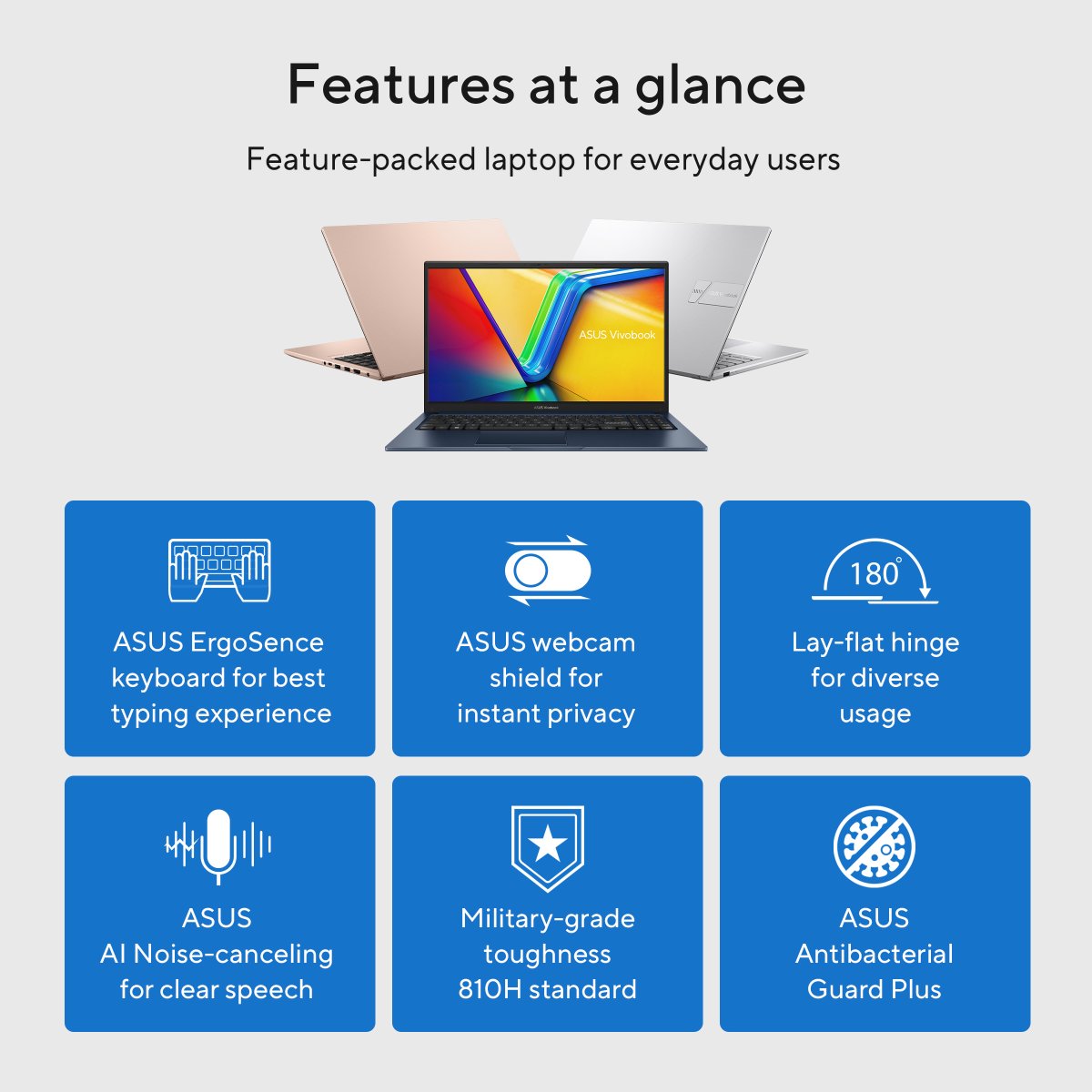 ASUS Vivobook 15 X1504VA-NJ814W Intel® Core™ i3 i3-1315U Laptop 39.6 cm (15.6") Full HD 8 GB DDR4-SDRAM 512 GB SSD Wi-Fi 6 (802.11ax) Windows 11 Home Silver - Image 21