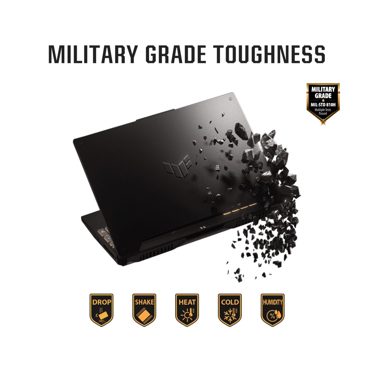 ASUS TUF Gaming A17 FA707XI-HX021W AMD Ryzen™ 9 7940HS Laptop 43.9 cm (17.3") Full HD 16 GB DDR5-SDRAM 512 GB SSD NVIDIA GeForce RTX 4070 Wi-Fi 6 (802.11ax) Windows 11 Home Black, Grey - Image 5
