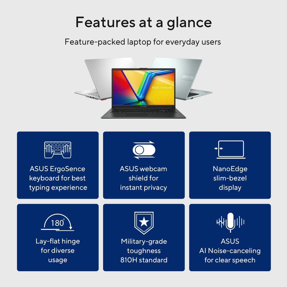 ASUS Vivobook Go 15 E1504GA-NJ570WS Intel® N N100 Laptop 39.6 cm (15.6") Full HD 4 GB DDR4-SDRAM 128 GB Flash Wi-Fi 6E (802.11ax) Windows 11 Home in S mode Silver - Image 21