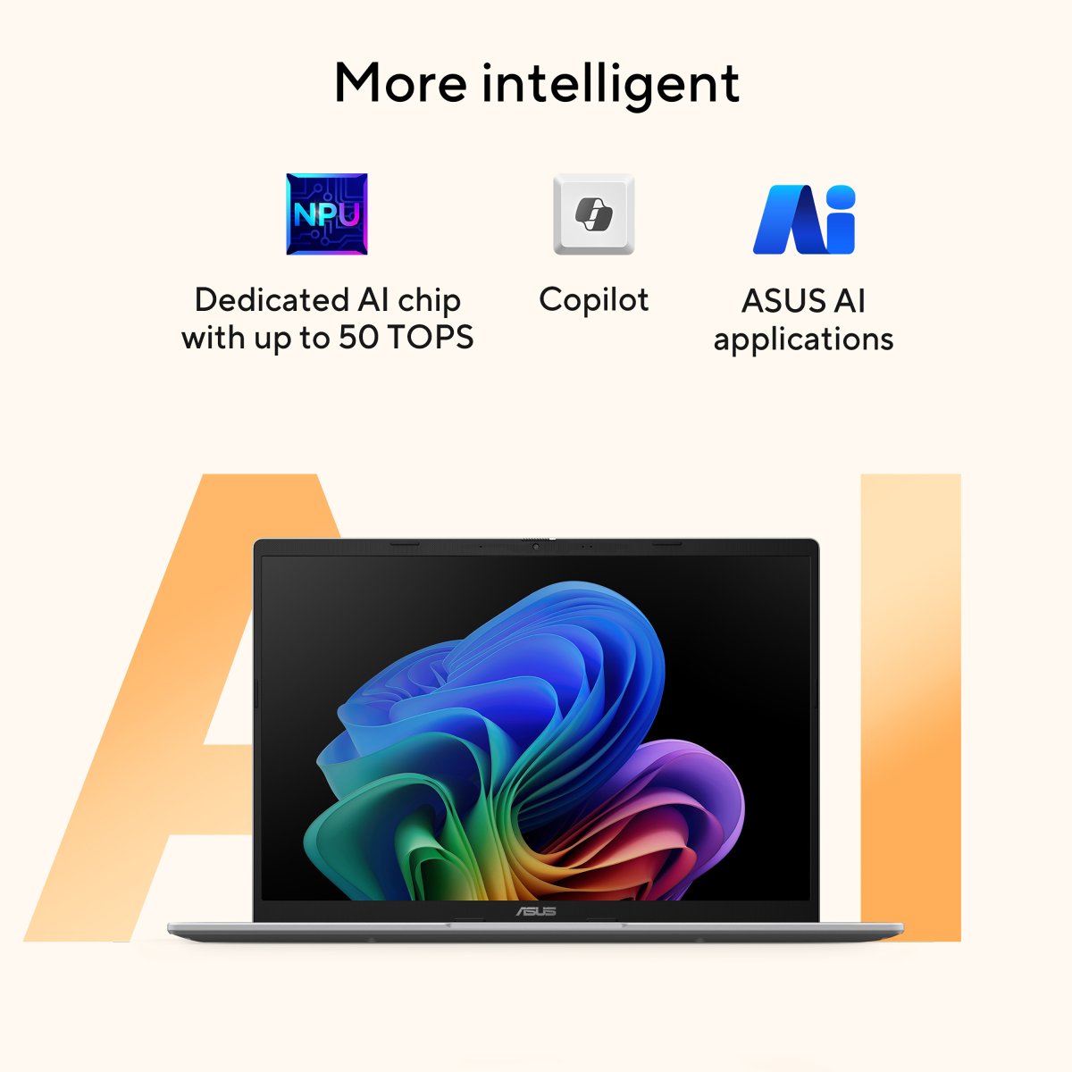 ASUS Vivobook 14 M1407KA-LY015W Copilot+ PC AMD Ryzen™ AI 7 350 Laptop 35.6 cm (14") WUXGA 16 GB DDR5-SDRAM 1 TB SSD Wi-Fi 6 (802.11ax) Windows 11 Home Silver - Image 17