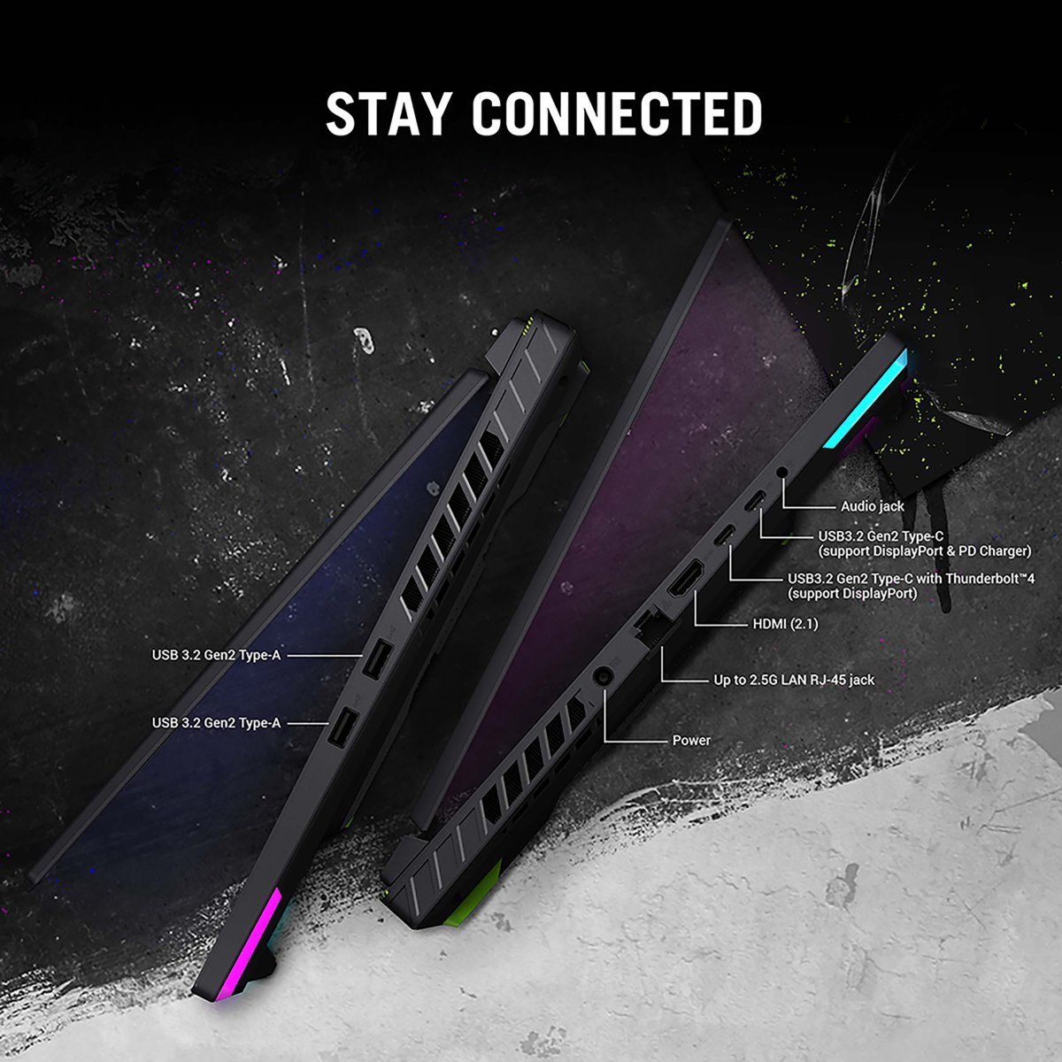 ASUS ROG Strix G16 G614JU-N3147W Intel® Core™ i5 i5-13450HX Laptop 40.6 cm (16") WUXGA 16 GB DDR5-SDRAM 512 GB SSD NVIDIA GeForce RTX 4050 Wi-Fi 6E (802.11ax) Windows 11 Home Grey - Image 8