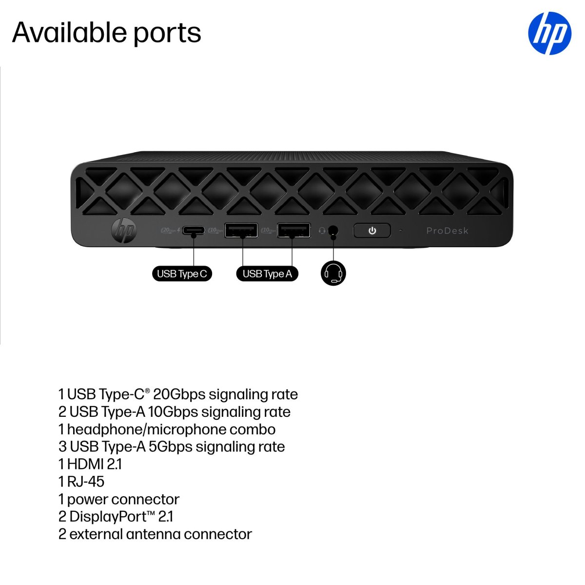 HP ProDesk 4 G1i AI PC Intel Core Ultra 5 235T 16 GB DDR5-SDRAM 512 GB SSD Windows 11 Pro Mini PC Black - Image 4