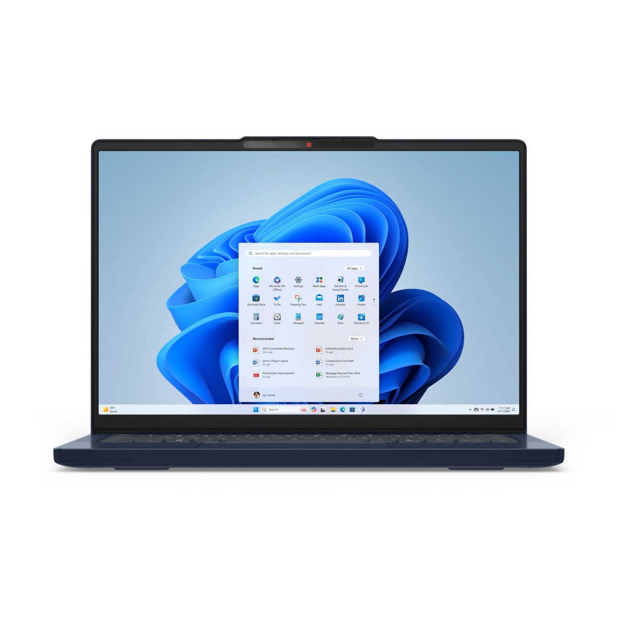 Lenovo IdeaPad Slim 3 14ARP10 AMD Ryzen™ 7 Laptop 35.6 cm (14") WUXGA 8 GB DDR5-SDRAM 256 GB SSD Wi-Fi 7 (802.11be) Windows 11 Home in S mode English Blue - Image 6