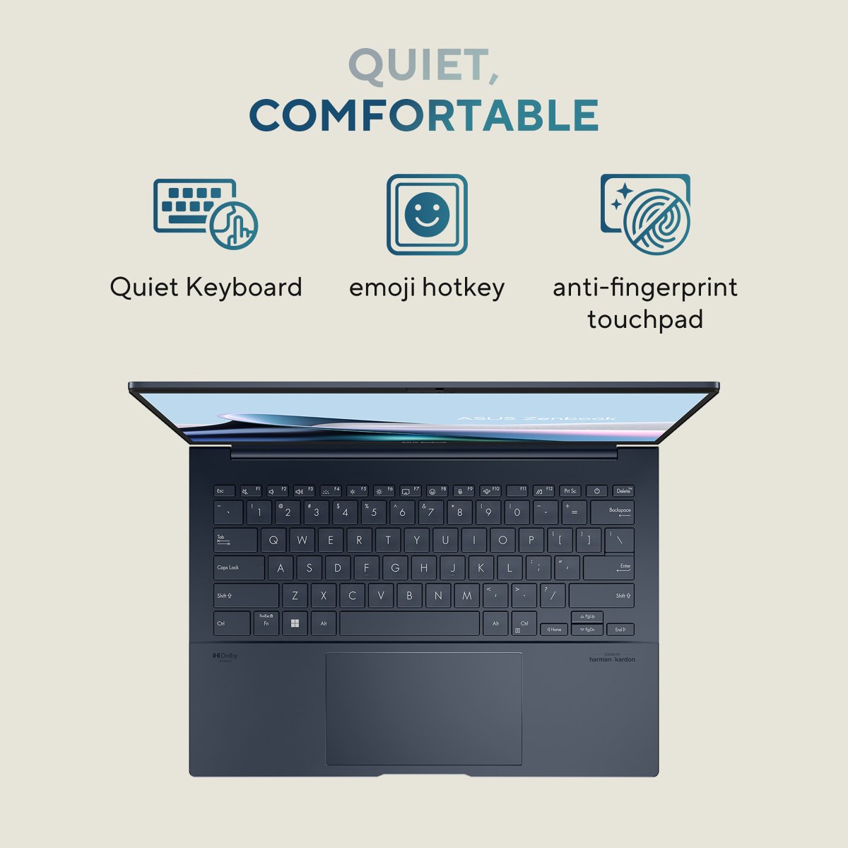 ASUS Zenbook 14 OLED UX3405MA-PZ075W Intel Core Ultra 5 125H Laptop 35.6 cm (14") Touchscreen 3K 16 GB LPDDR5x-SDRAM 512 GB SSD Wi-Fi 6E (802.11ax) Windows 11 Home Blue - Image 10